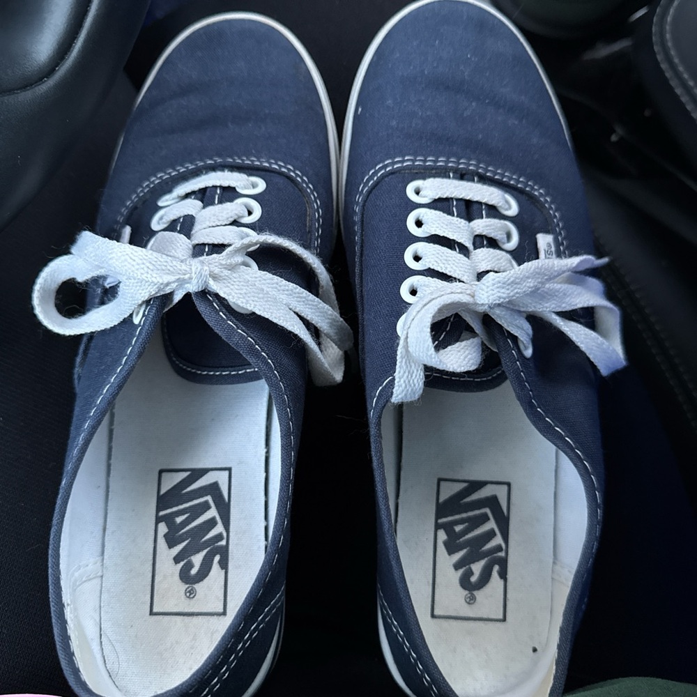 Vans Men's Dark Blue Canvas Sneakers